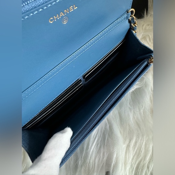 Chanel Denim Pearl Crush WOC - Picture 13 of 16